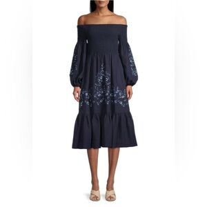 Kobi Halperin Lexi Off the Shoulder Midi Dress